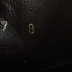 Pre Owned صندل برادا جلد بني بحزام مزدوج مقاس 42