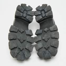 Pre Owned Prada Monolith Chunky Size 42 Black Leather Loafers