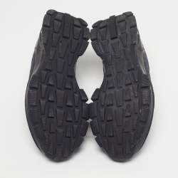 مملوكة مسبقًا Prada Crossection Size 42 Black Knit Fabric and Rubber Slip On Sneakers