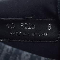 مملوكة مسبقًا Prada Crossection Size 42 Black Knit Fabric and Rubber Slip On Sneakers