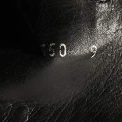 Pre Owned حذاء بوت برادا شيلسيا جلد أسود مقاس 41.5