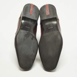 Pre Owned Prada Size 43 Brown Leather Chelsea Boots