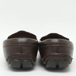 Pre Owned Prada Size 42.5 Brown Leather Loafers