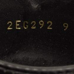 Pre Owned Prada Double Wheel Size 43 Black Leather Derby