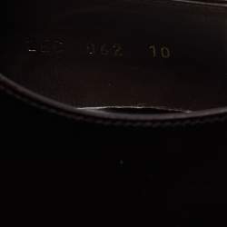Pre Owned Prada Size 44 Brown Leather Classic Lace Up Derby