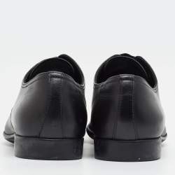 Pre Owned Prada Size 43.5 Black Leather Derby