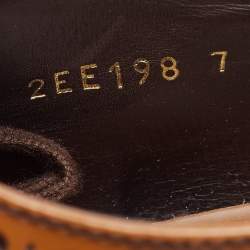 Pre Owned Prada Levitate Size 41 Brown Brogue Leather Lace Up Wingtip Derby
