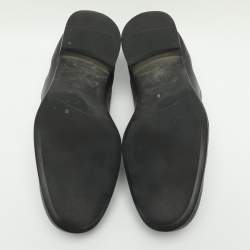مملوكة مسبقًا Prada Size 44 Black Saffiano Leather Loafers