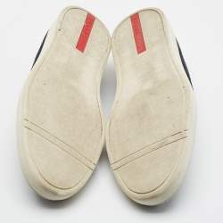 Pre Owned Prada Size 42 Navy Blue Suede Slip On Sneakers