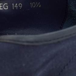 Pre Owned Prada Size 44.5 Navy Blue/Black Canvas and Rubber Low Top Sneakers