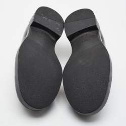 Pre Owned Prada Brushed Size 42.5 Black Leather Loafers