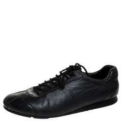 Prada Black Leather Low Top Sneakers Size  Prada | TLC