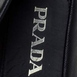Prada Black/Brown Leather Penny Loafers Size 42