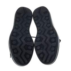 Prada Black Brogue Leather Lace Up Derby Sneakers Size 39.5