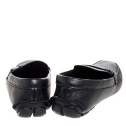 Prada Black Leather Slip On Loafers Size 43.5