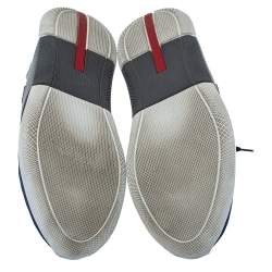 Prada Multicolor Nylon and Leather Low Top Sneakers Size 44