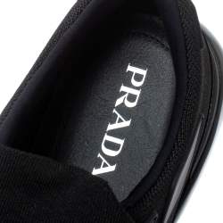 Prada Black Mesh and Rubber Cloudbust Sneakers Size 45