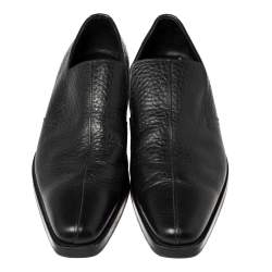 Prada Black Leather Loafers Size 45 