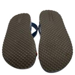 Prada Blue Rubber Slingback  Sandals Size 43