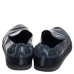 Pre Owned حذاء رياضى برادا جلد رمادى داكن مقاس 43