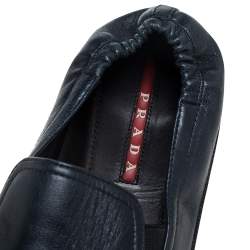 Pre Owned حذاء رياضى برادا جلد رمادى داكن مقاس 43