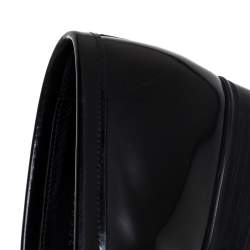 مملوكة مسبقًا Prada Black Leather Slip On Penny Loafers Size 41.5 