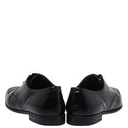 Prada Black Leather Lace Up Derby Size 43