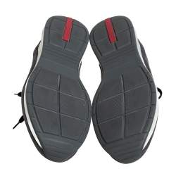 Prada Grey Suede Low-Top Sneakers Size 43