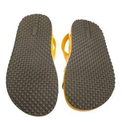 Prada Yellow Rubber Slingback Sandals Size 43