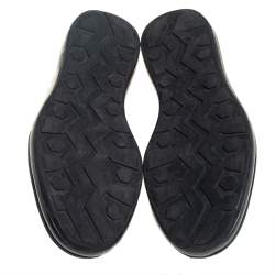 Pre Owned Prada Black Brogue Leather Air Sole Lace Up Derby Size 43.5