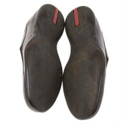 Prada Brown Leather Slip On Loafers Size 43.5