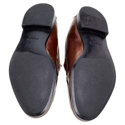 Prada Brown Leather Slip on Loafers Size 42.5