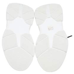 مملوكة مسبقًا حذاء رياضي برادا قماش تريكو أسود بالشعار بعنق منخفض مقاس 39