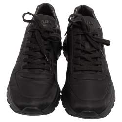 Prada Black Nylon Prax Low-Top Sneakers Size 46.5