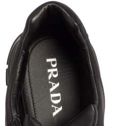 Prada Black Nylon Prax Low-Top Sneakers Size 46.5