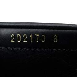 Prada Black Leather Slip On Loafers Size 42