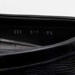 Pre Owned Prada Black Leather Slip On Loafers Size 43.5