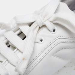 Pre Owned Prada White Leather Low Top Sneakers Size 43