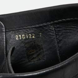 Prada Black Leather Clarks Ankle Boots Size 41