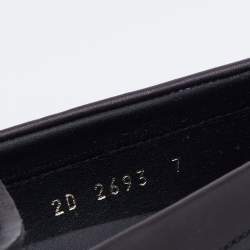 Prada Black Leather Slip On Loafers Size 41