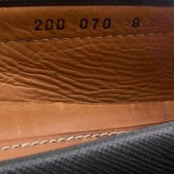 Prada Black Leather Slip On Loafers Size 42
