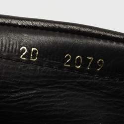 Prada Black Leather Slip On Loafers Size 41.5