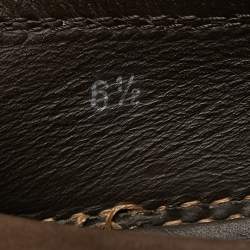 Pre Owned Tod's Brown Nubuck Leather Slip On Loafers Size 40.5