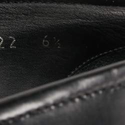 Prada Black Leather Slip On Loafers Size 40.5