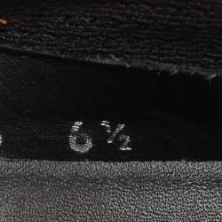 Prada Black Leather Low Top Sneakers Size 40.5 