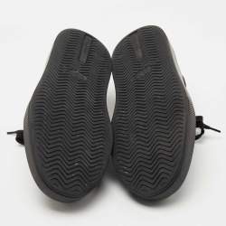 Pre Owned Prada Black Leather Low Top Sneakers Size 42.5