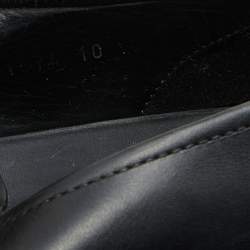 Prada Sport Black Leather Slip On Loafers Size 44