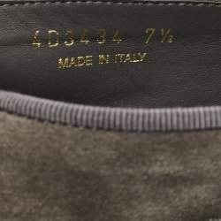 Prada Grey Suede Slip On Loafers Size 41.5