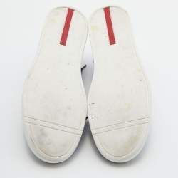 Pre Owned Prada Sport Blue Leather Low Top Sneakers Size 43