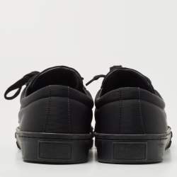Prada Black Nylon Wheel Cassetta Low Top Sneakers Size 42.5